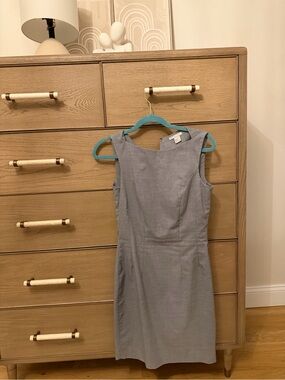 H&M Gray Sleeveless Sheath Mini Dress